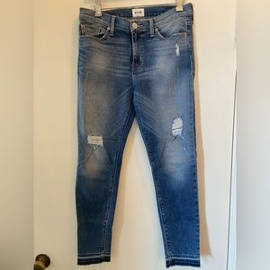 Hudson Nico Distressed Jeans, Size 28